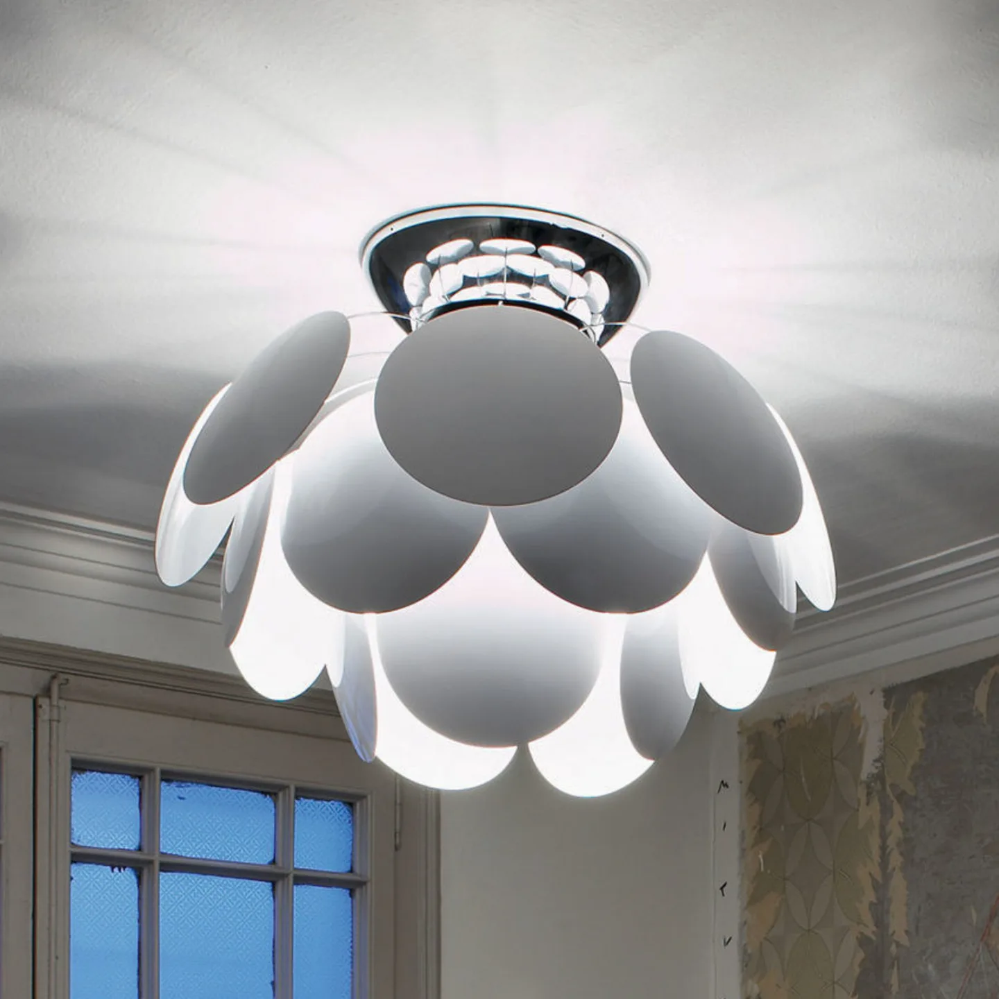 Discoco C 68 Deckenleuchte White - Marset Discocó - Wohnzimmer - Design - Kunststoff
