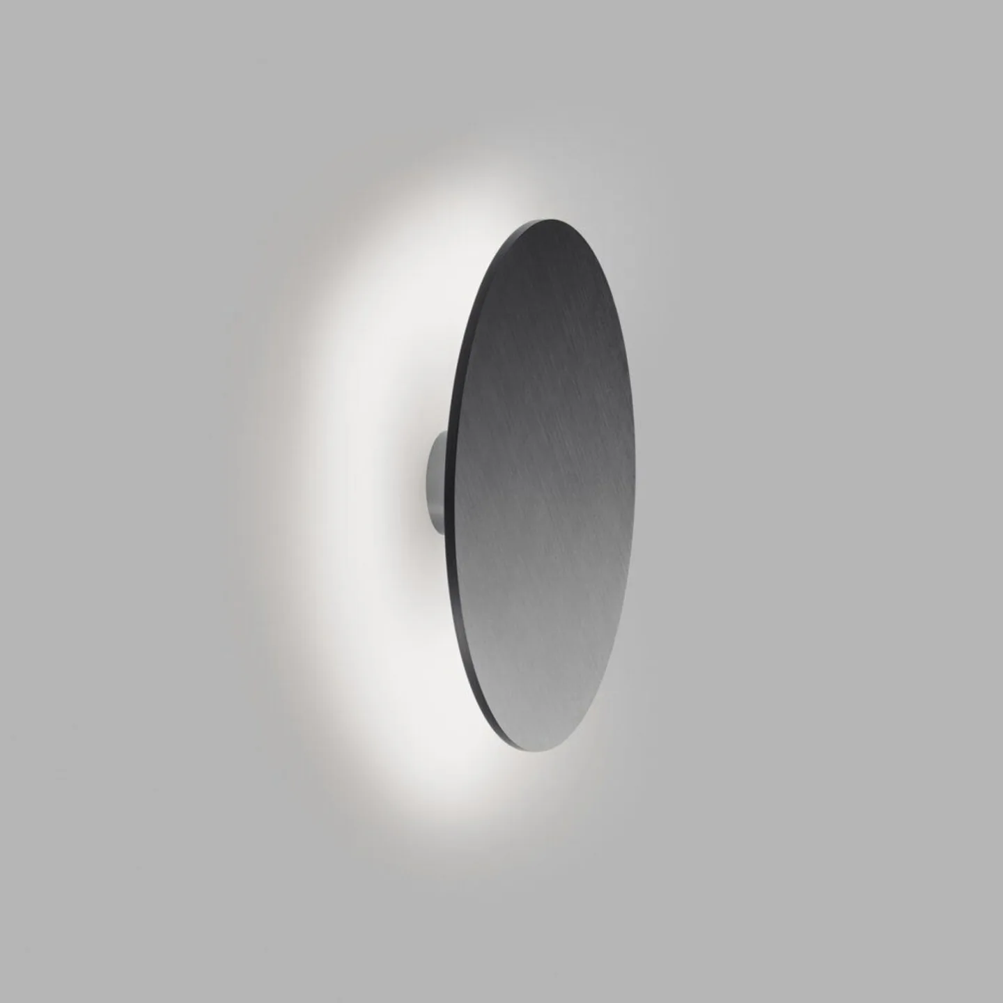 Soho W5 Wandlampe Ø50 cm, IP54, warmweiß, grau - LIGHT-POINT - Terrasse - Aluminium