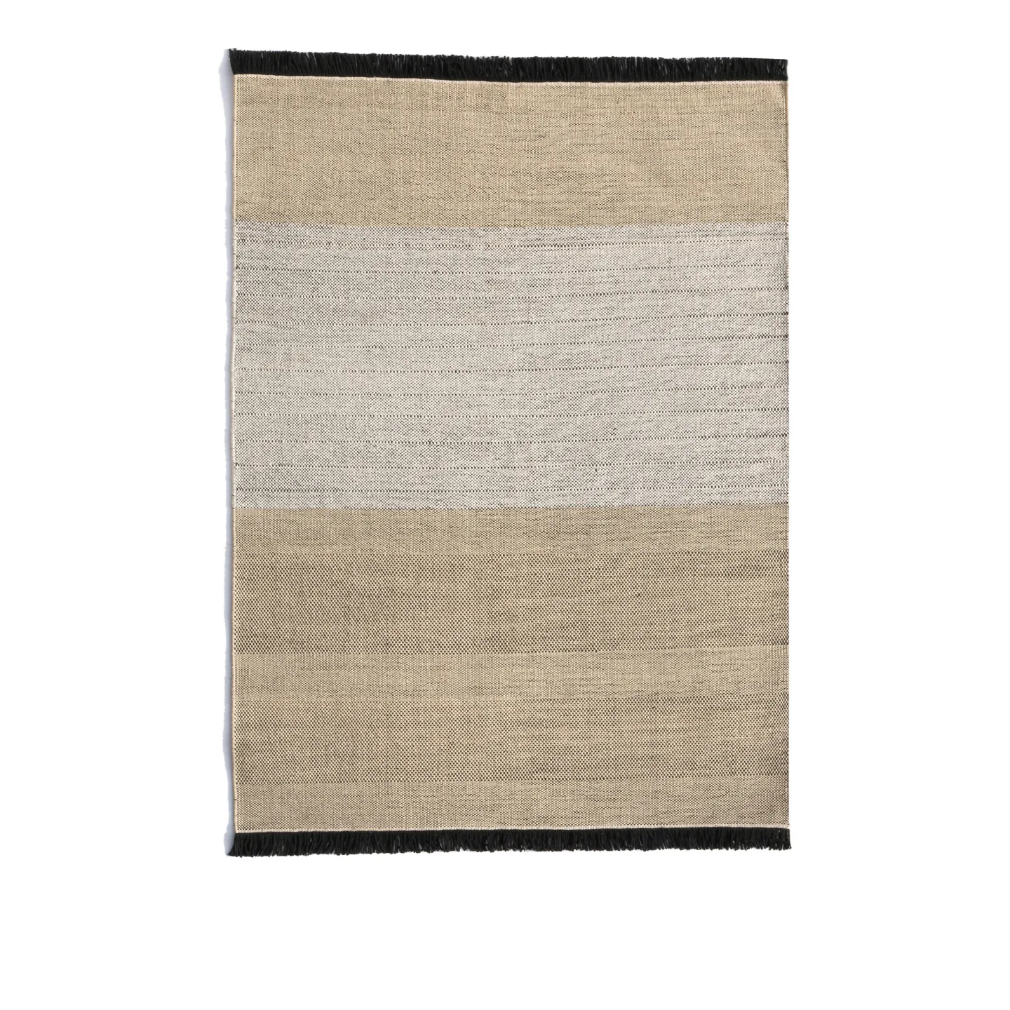 Nanimarquina - Tres Outdoor Stripes Black Rug 170x240 cm - Plastmattor - Elisa Padrón,Nani Marquina - Flerfärgad