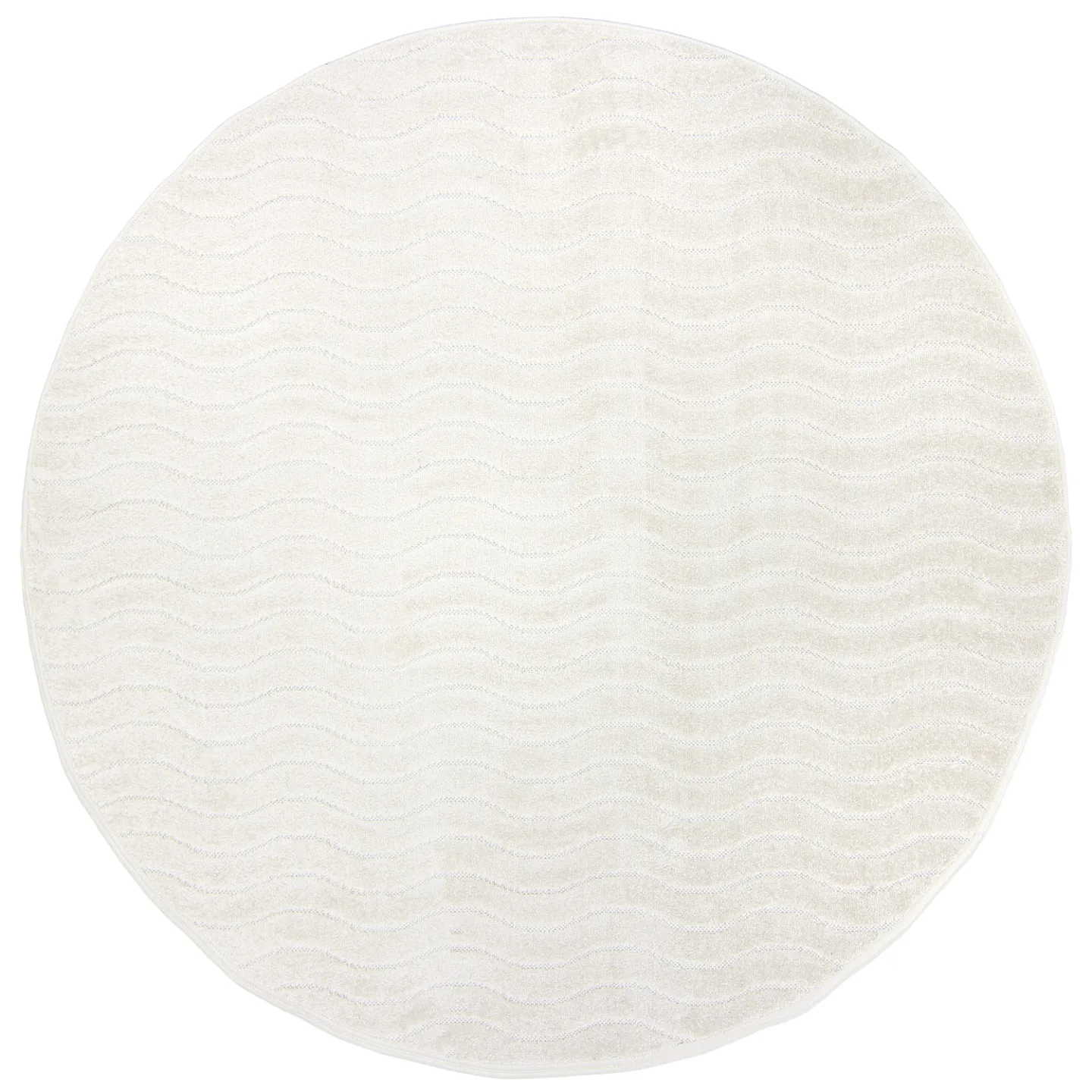 Runde tepper - Indoor/Outdoor Baltimore (cream) (Størrelse: Ø 200 cm)