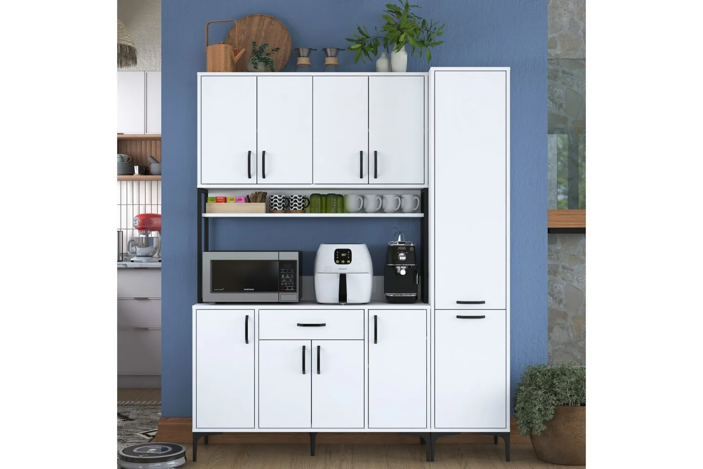 Manorma Highboard - Vit