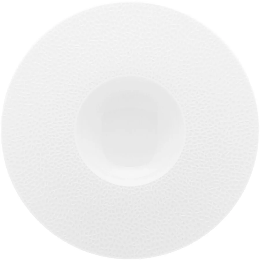DEGRENNE Teller tief Collection L Fragment Weiss Porzellan 28 cm