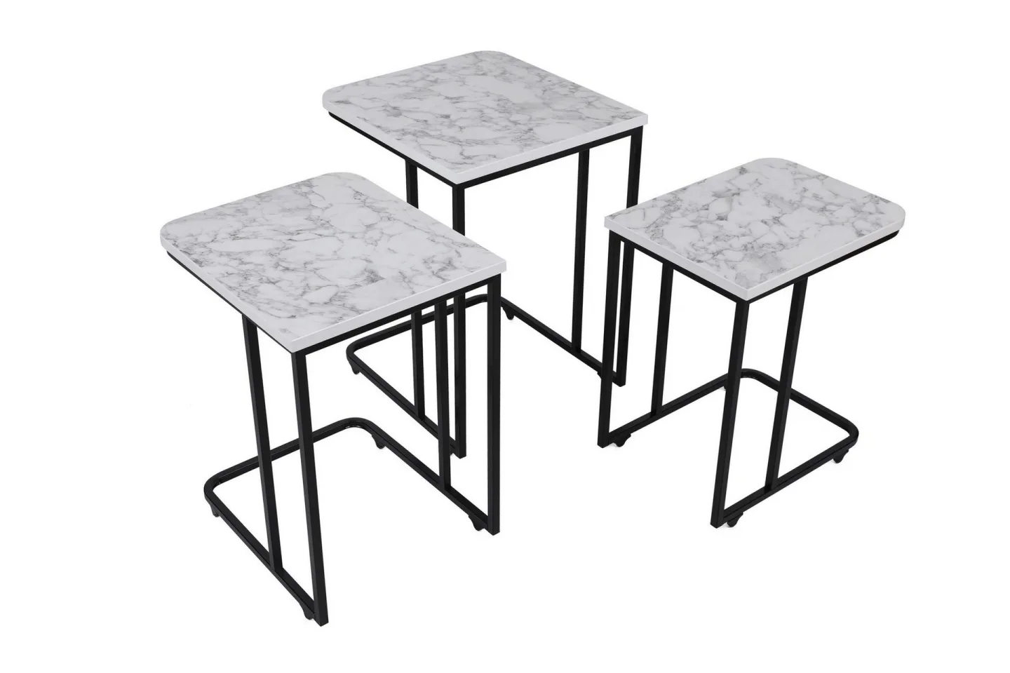 Nagako Satsbord Vit/Svart - Hanah Home
