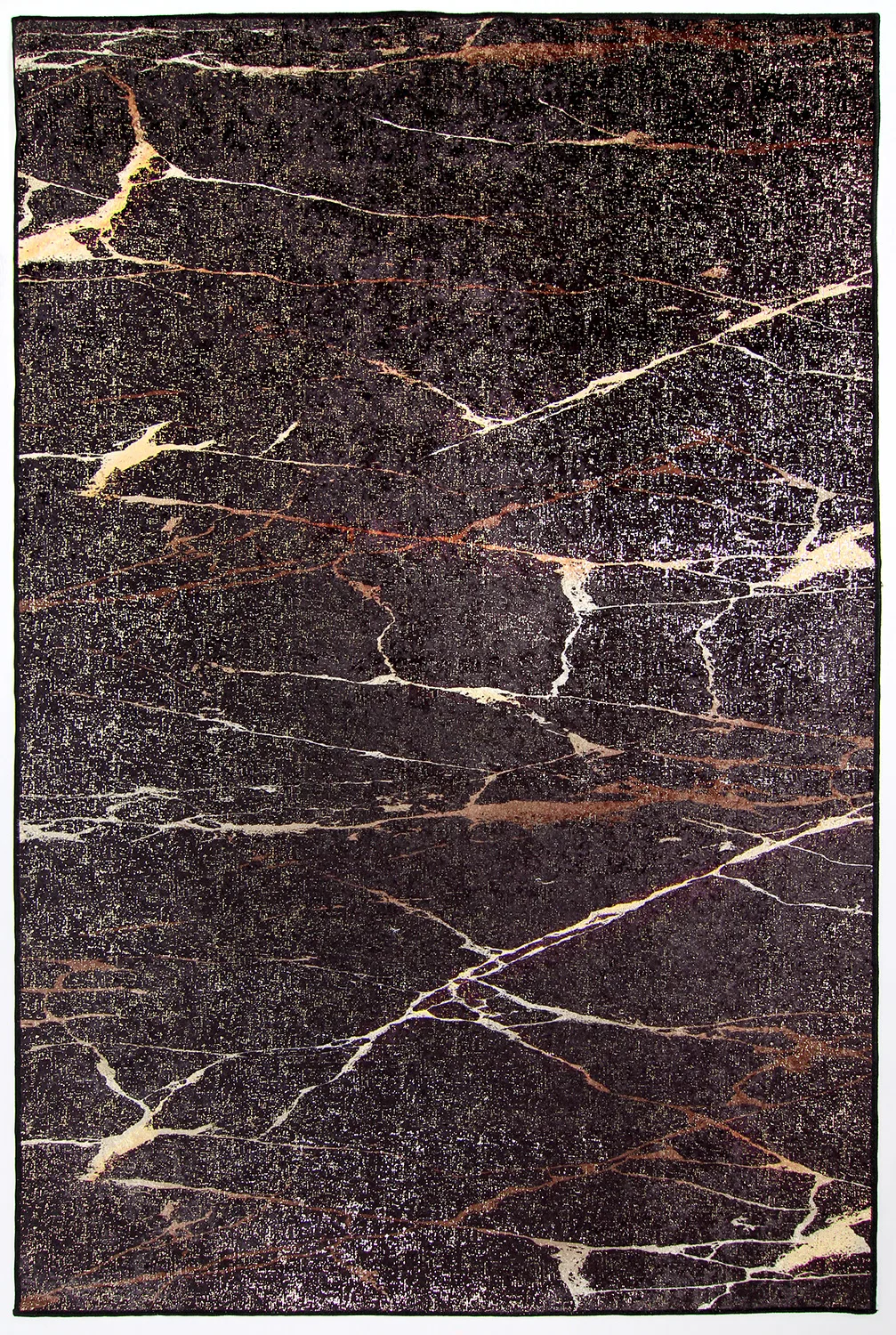 Wilton-teppe - Nara (svart/gull) (Størrelse: 200 x 280 cm)