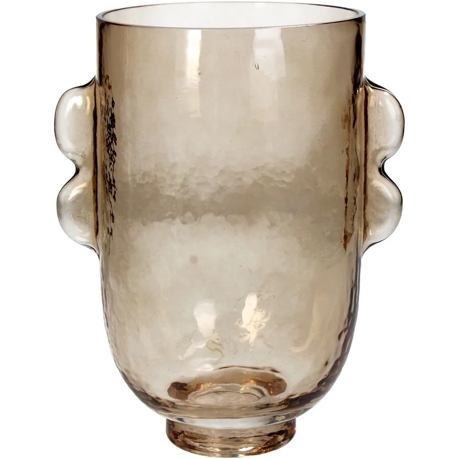 Vase Myko Bernstein Glas H 22 cm