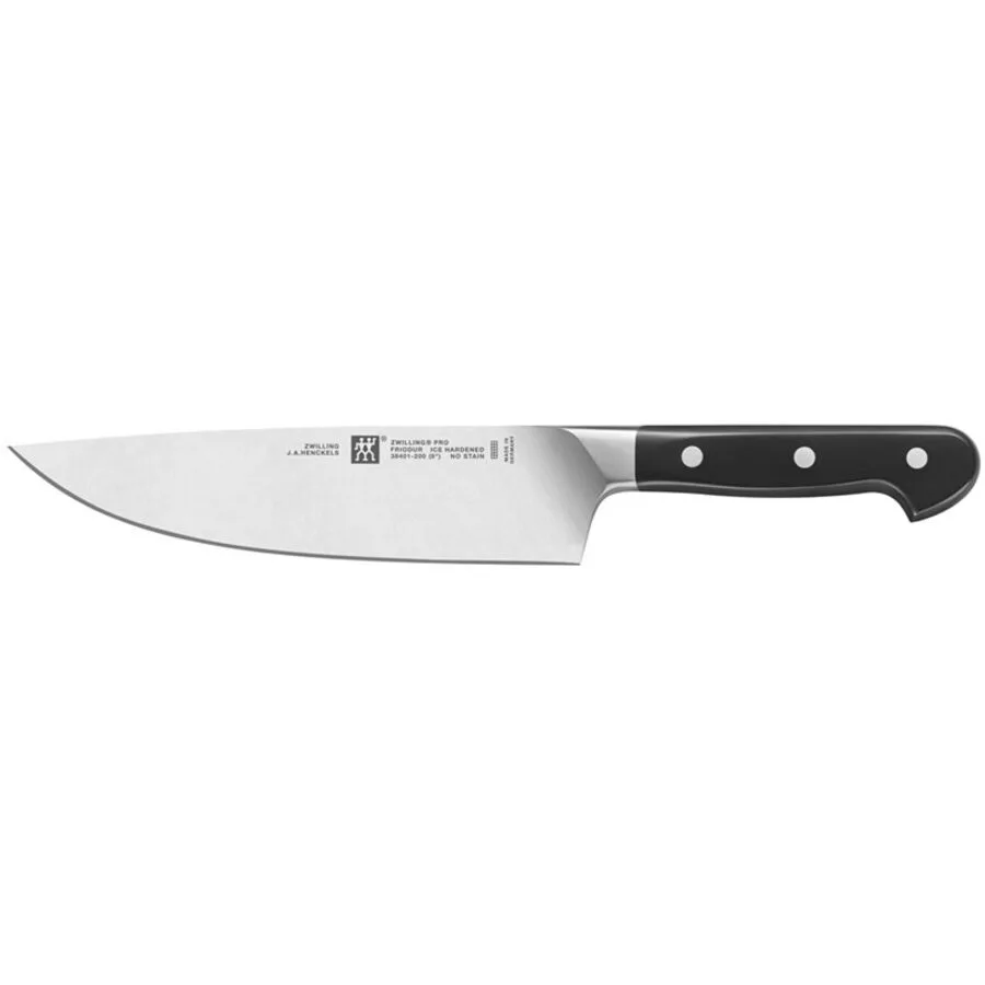 Kochmesser Zwilling Pro silber/schwarz Stahl 20 cm