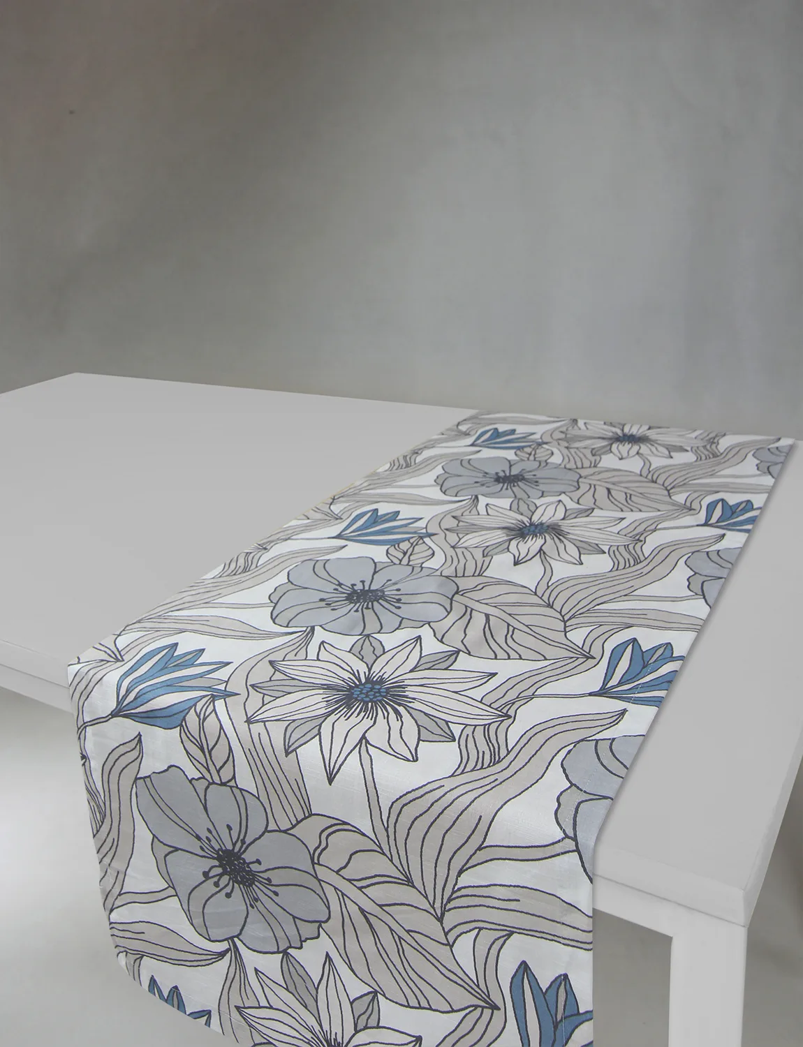 Løpere - Aurelia (blå) (Størrelse: 40 x 140 cm)