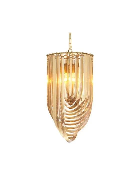 Murano Kronleuchter Champagner
