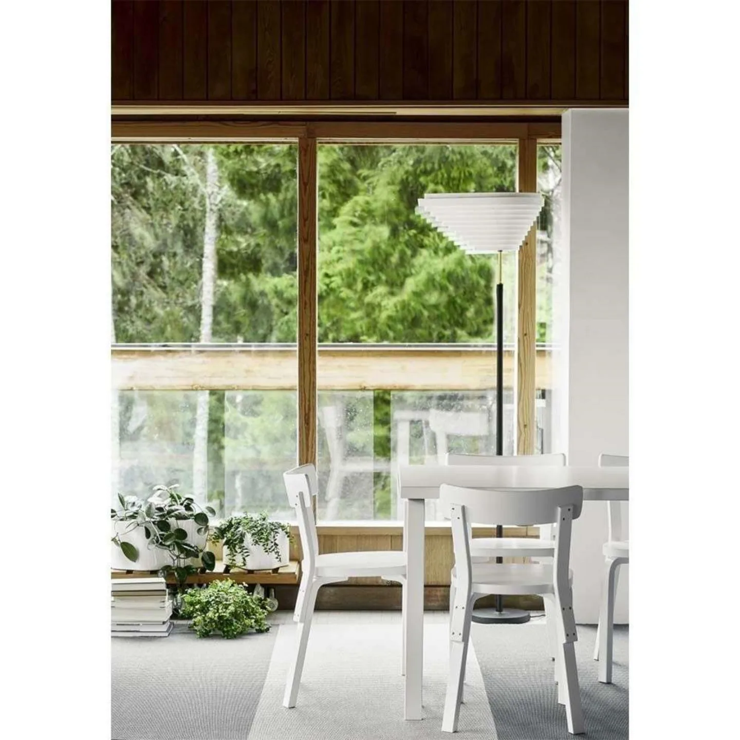 A805 Angel Wing Stehleuchte Polished Brass - Artek - Wohnzimmer - Metall