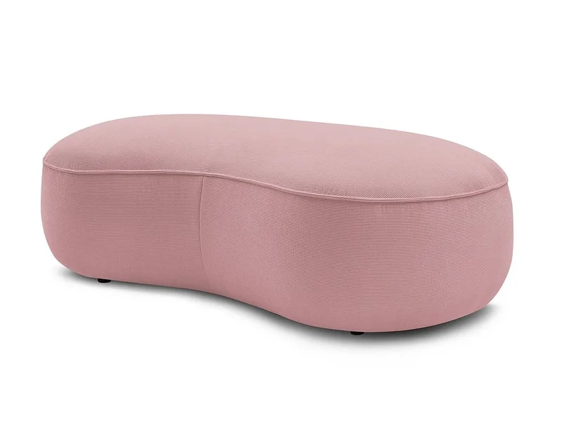 Hocker BOBOCHIC SAINT-GERMAIN 90x147x47cm stoff mit textur rosa