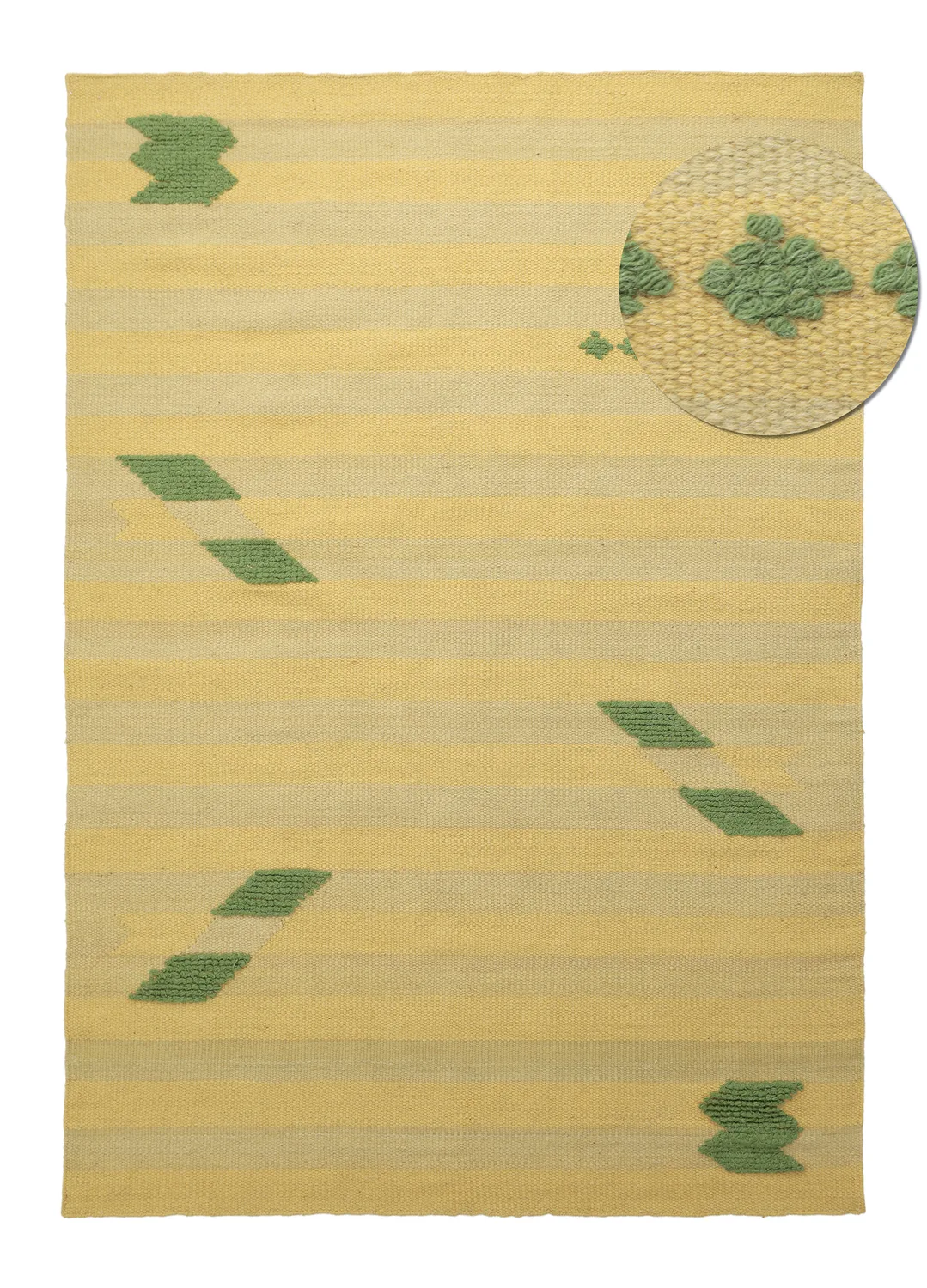 Ullteppe - Serpa (lysegul) (Størrelse: 160 x 230 cm)
