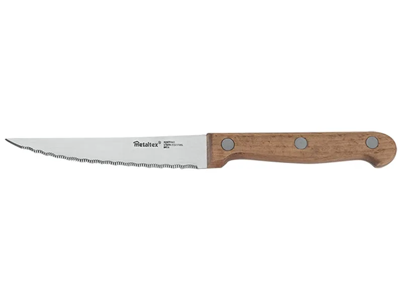 Fleichmesser RUSTIQUE Edelstahl braun