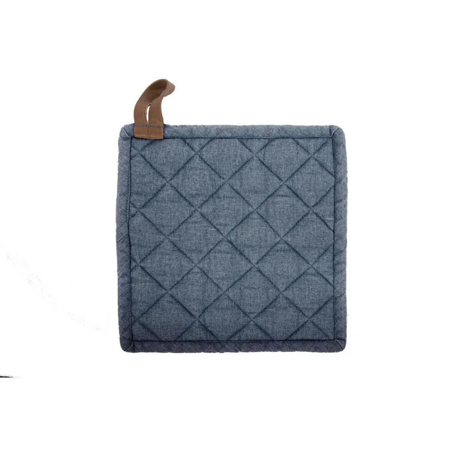 Topflappen Myrna Blau Baumwolle 20 cm