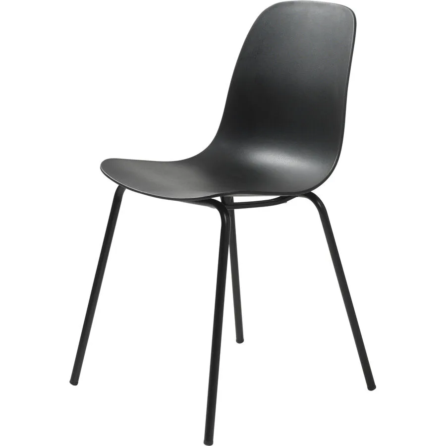 Stuhl 4er-Set Whit schwarz Polypropylen