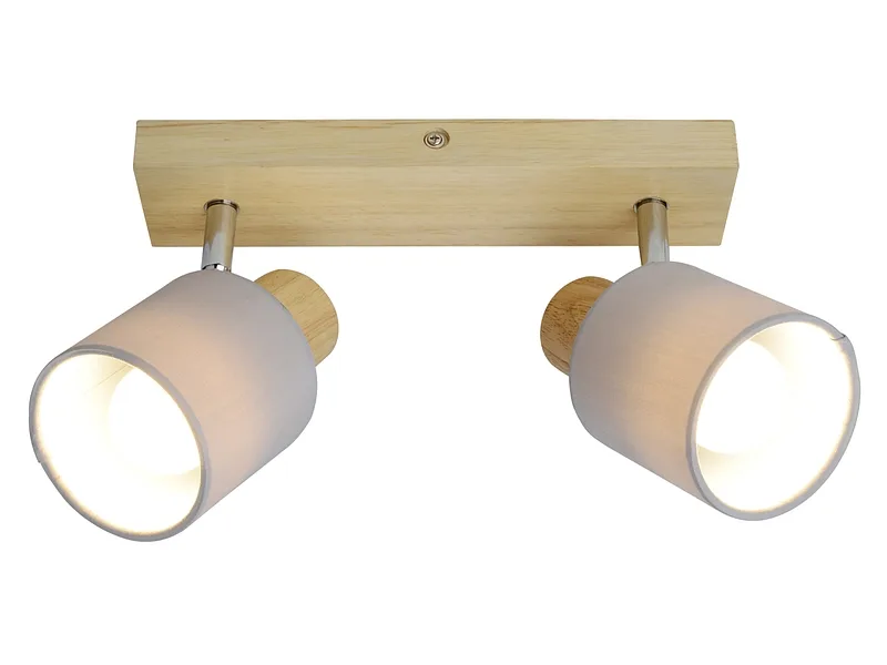 2 Spots MOODY 47cm holz