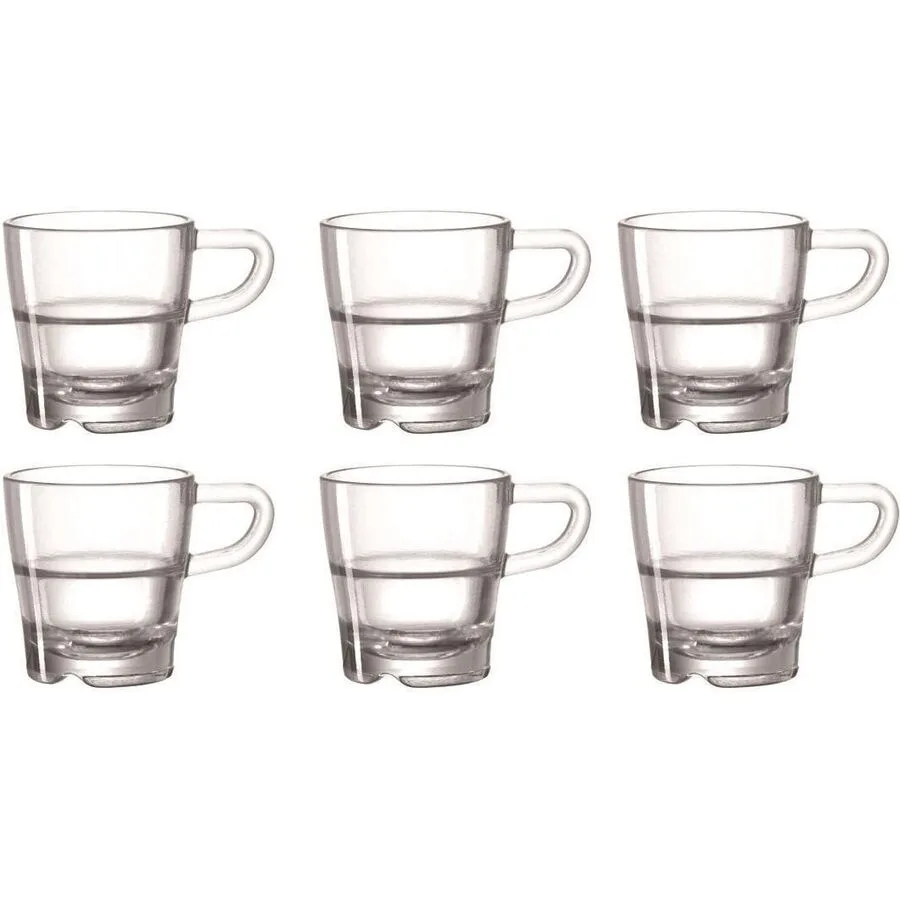 Espressotassen-Set Leonardo Transparent Glas 0.07 l