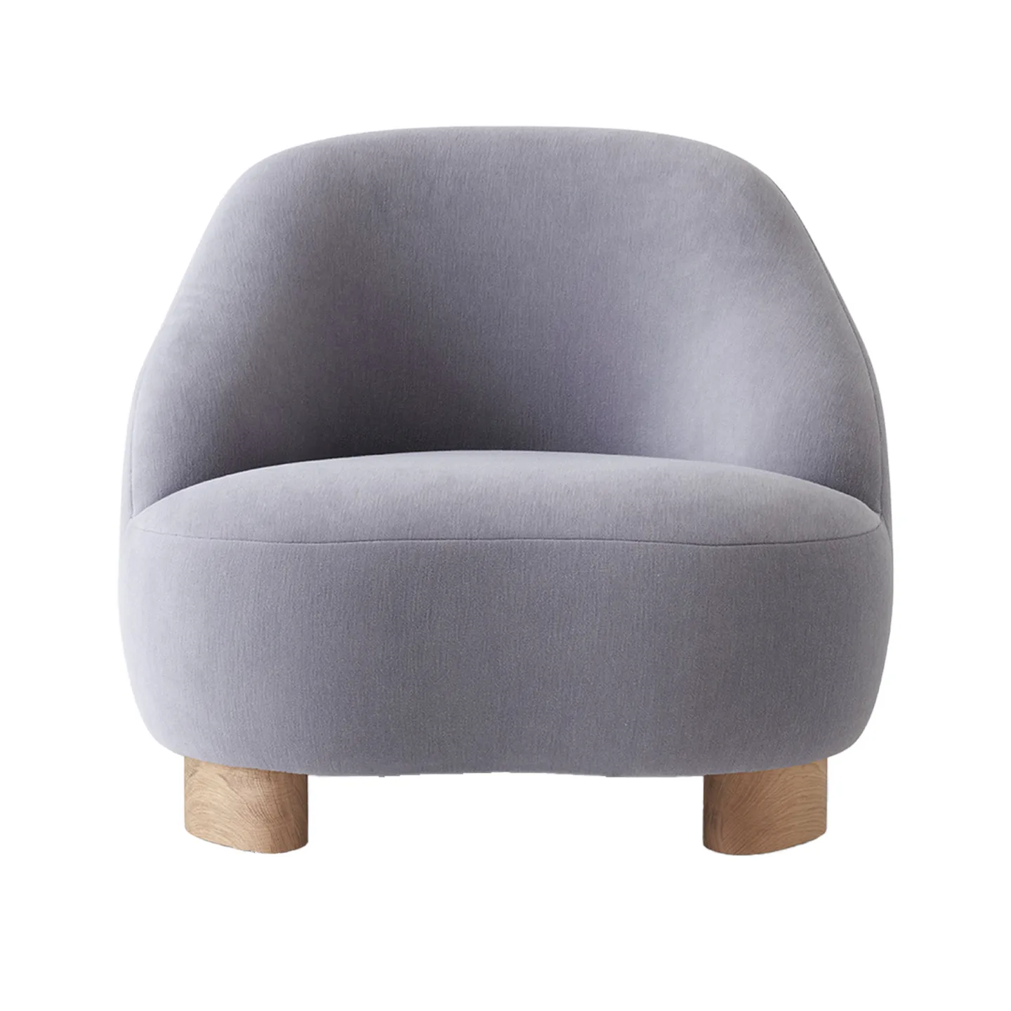 &Tradition - Margas Lounge Chair LC1, Oiled Oak - Fåtöljer - Louise Liljencrantz - Grå - Trä/Textilmaterial/Skum