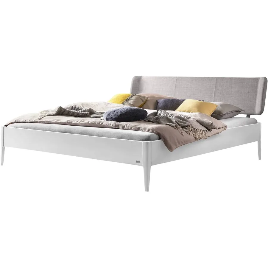 Hasena Bett Castello weiss/grau MDF 180 x 200 cm