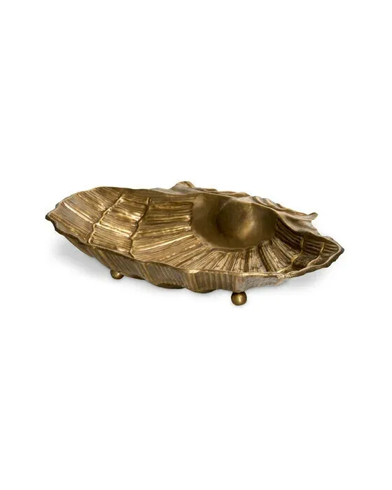 Seashell brass bowl