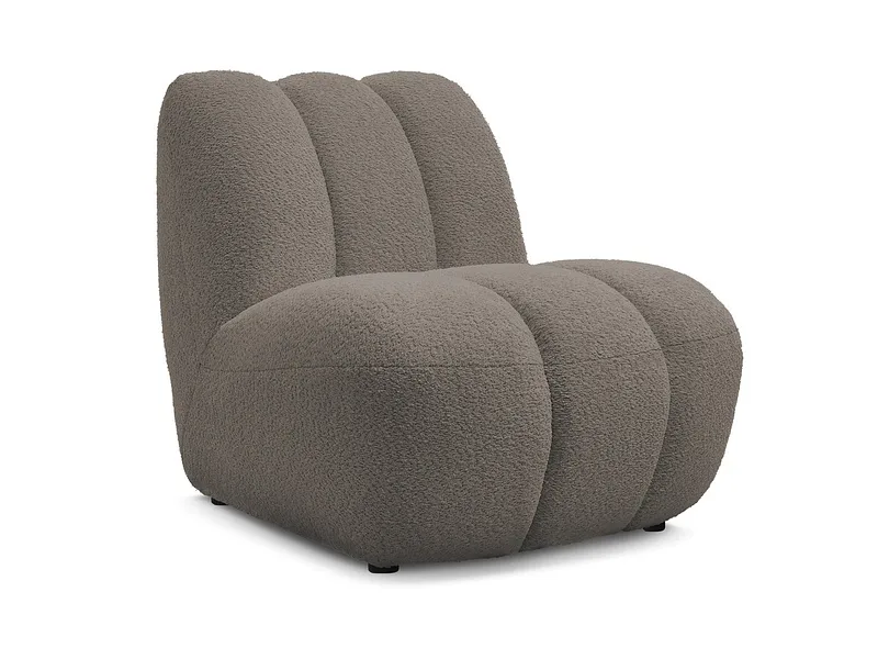 Sessel BOBOCHIC JANISSAIRE Boucle-Stoff taupe