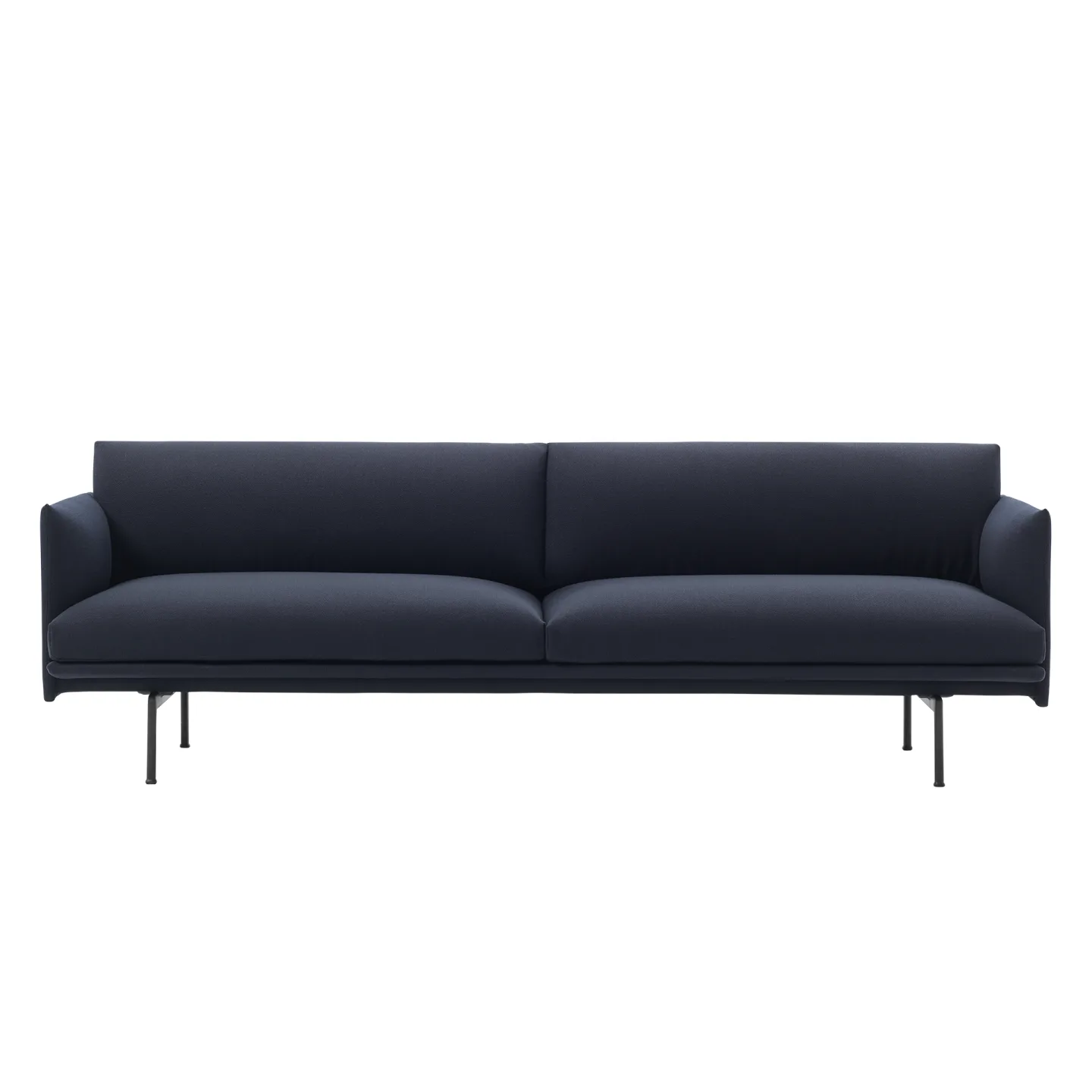 Muuto - Outline Sofa 3-seater, Vidar 554 - Soffor - Anderssen & Voll - Blå
