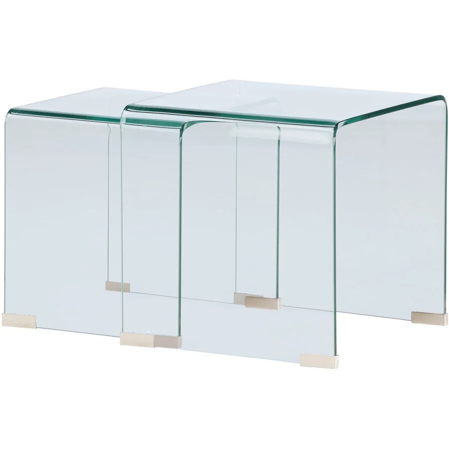 Beistelltisch Taura Transparent Glas B 42 cm