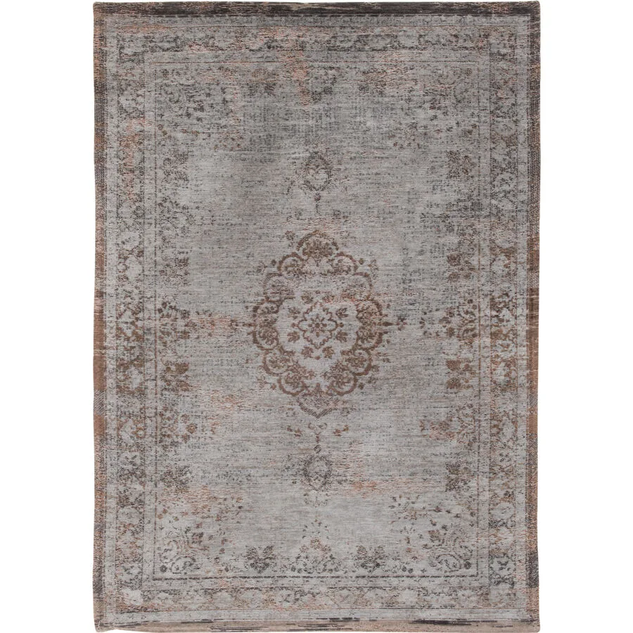 Teppich Medallion Dunkelgrau, Hellgrau, Braun Anderes Muster Polyester 140 x 200 cm