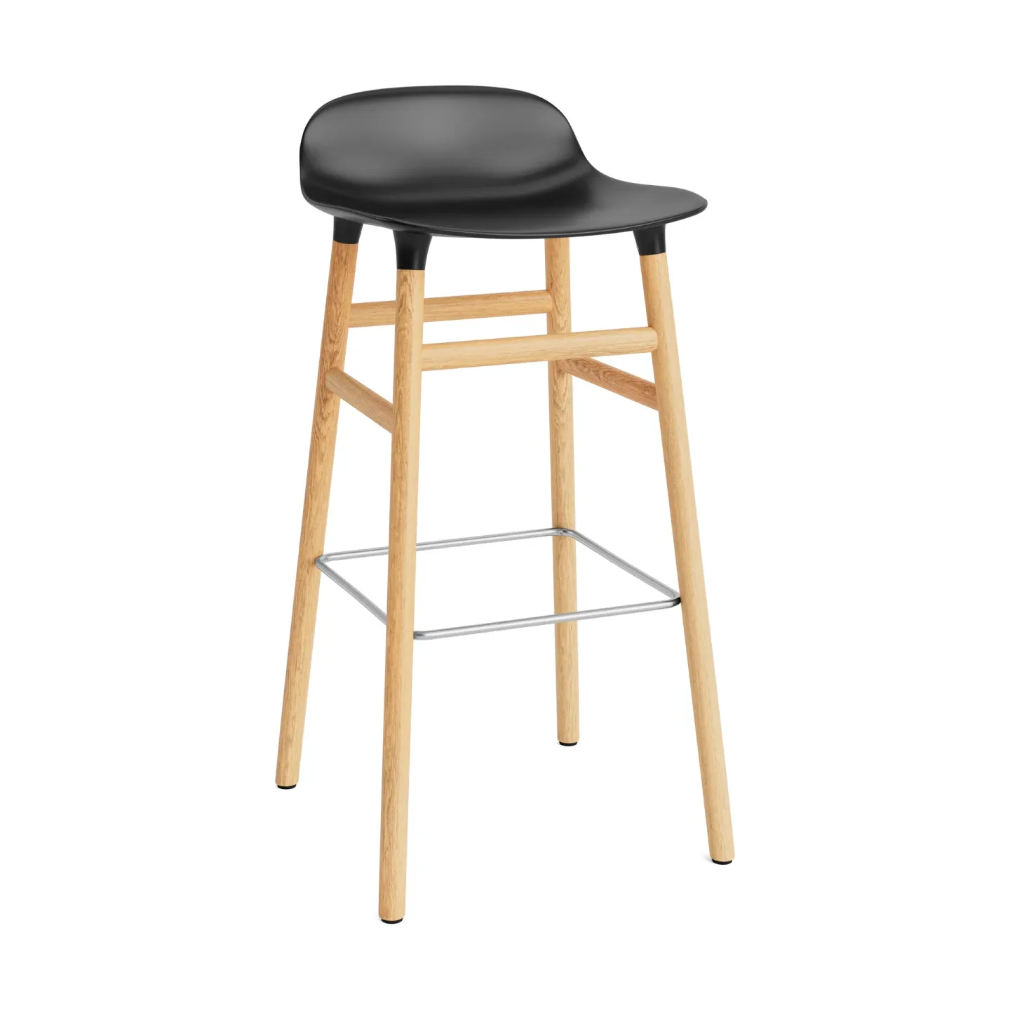 Normann Copenhagen Form barstol ekben 75 cm svart