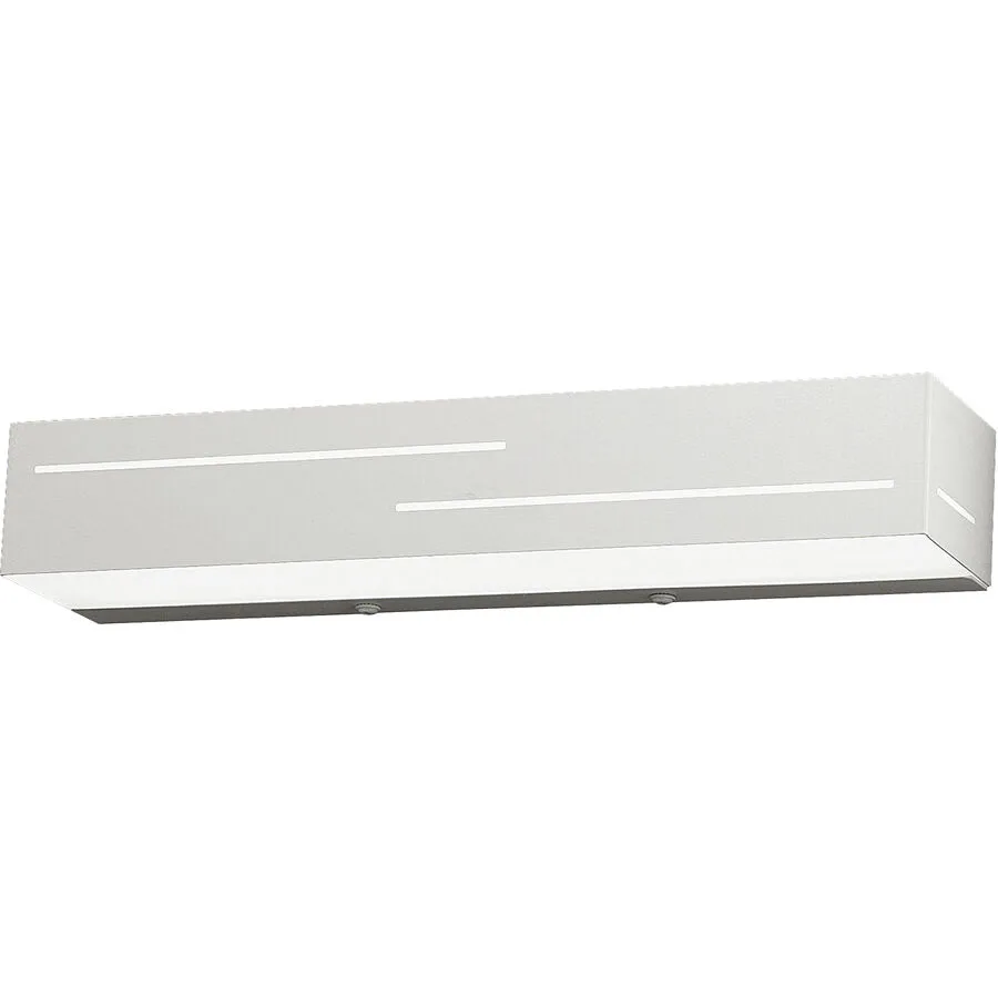 Wandlampe Berzano Weiss Metall 31 cm 5 cm - LED - Lichtfarbe: Warmweiss - LED Energiesparlampen