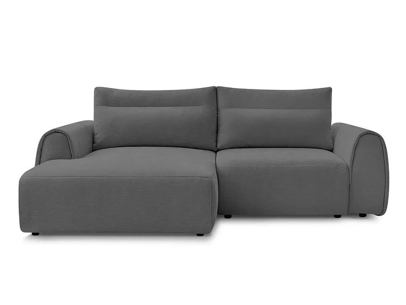 Ecksofa BOBOCHIC ADEN Stoff dunkelgrau