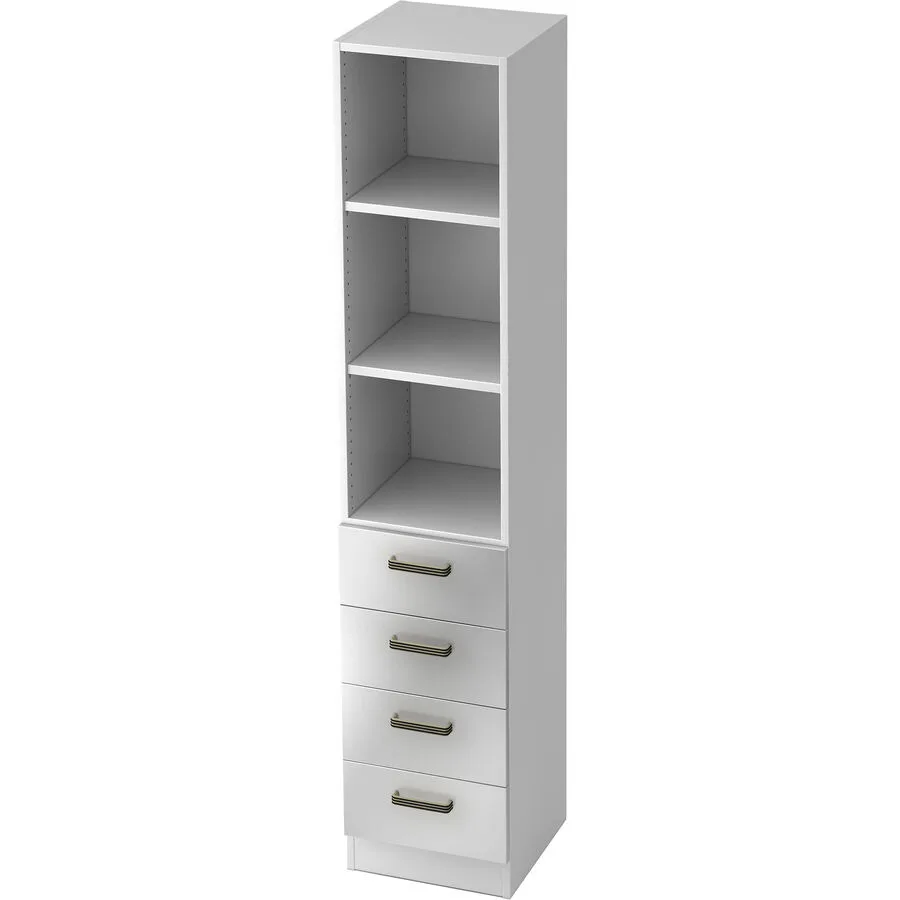 Regal Office silber Holzwerkstoff B 40.6 cm H 200.4 cm