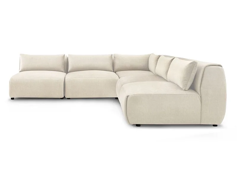 Ecksofa BOBOCHIC JEANNE Samt beige