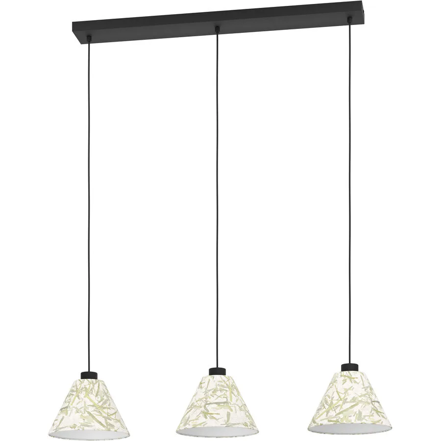 Eglo Pendellampe Oxpark Schwarz Stahl 22 cm 110 cm