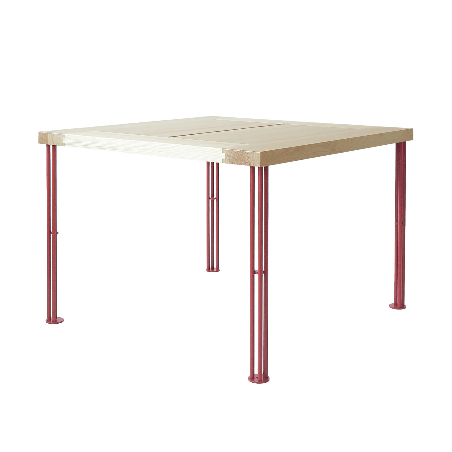 Tallum - Töreboda Table Tomato red - Matbord - Sigurd Lewerentz - Röd,Träfärgad - Metall/Trä