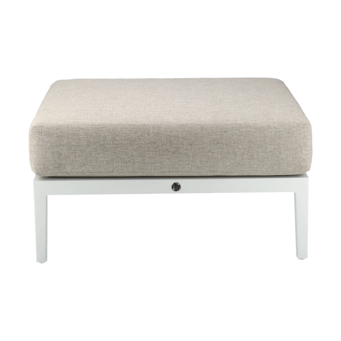 1898 Santander Fußhocker Weiß-beige
