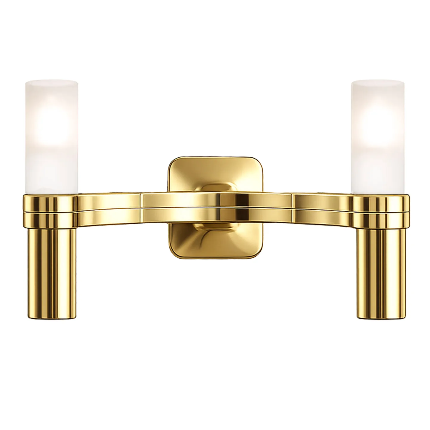Nemo Lighting - Crown 2 vägglampa guld - Vägglampor - Jehs + Laub - Guld - Glas/Metall