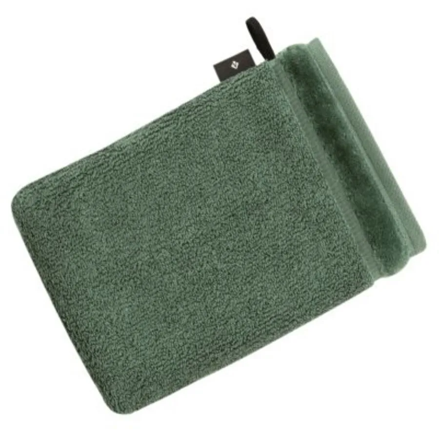 Vossen Waschhandschuh Pure Green tea 100% Bio-Baumwolle B 22 T 16 cm