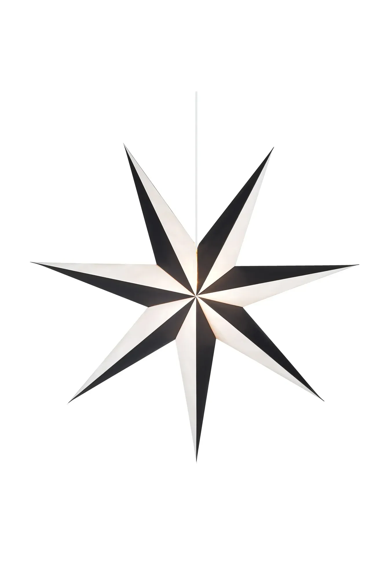 Alva Stern Schwarz/Weiß 100 cm