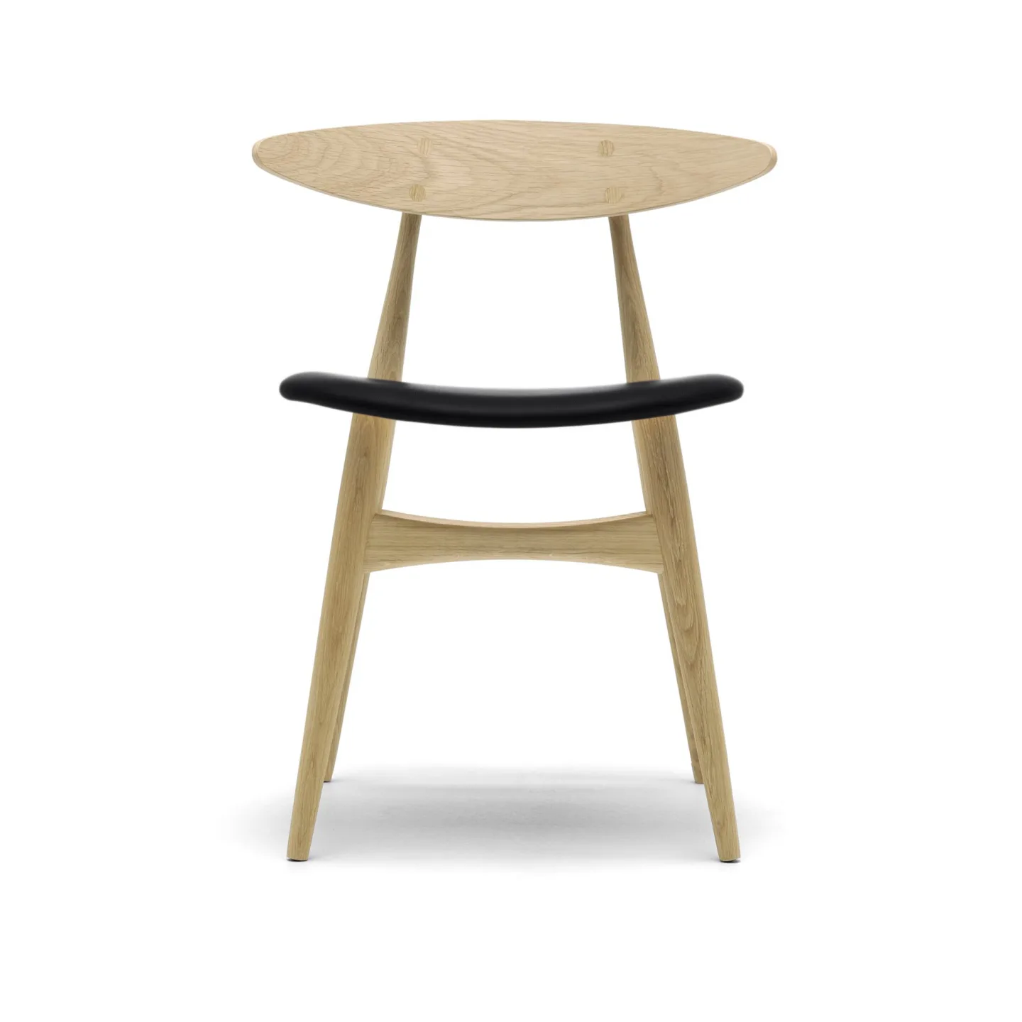 Carl Hansen - CH33P - Klädd sits, Oljad Ek, Lädergrupp C Sif - 98 - Matstolar - Hans J. Wegner - Träfärgad - Trä