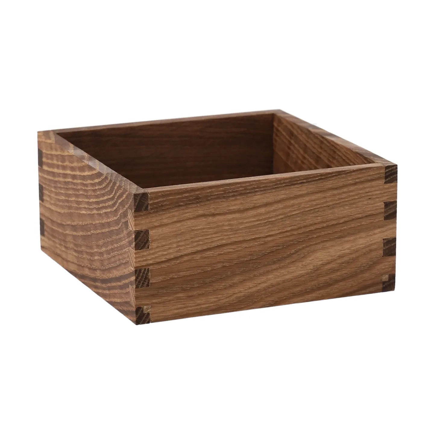 Scandi Living Carve Aufbewahrungsbox 15 cm Dunkel gebeizte Eiche