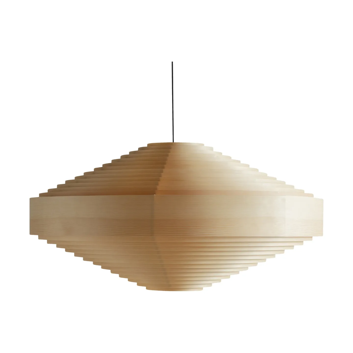 Vaarnii 1003 Hans Pendant pendel Matt oljevaxad furu, XL Ø90 cm
