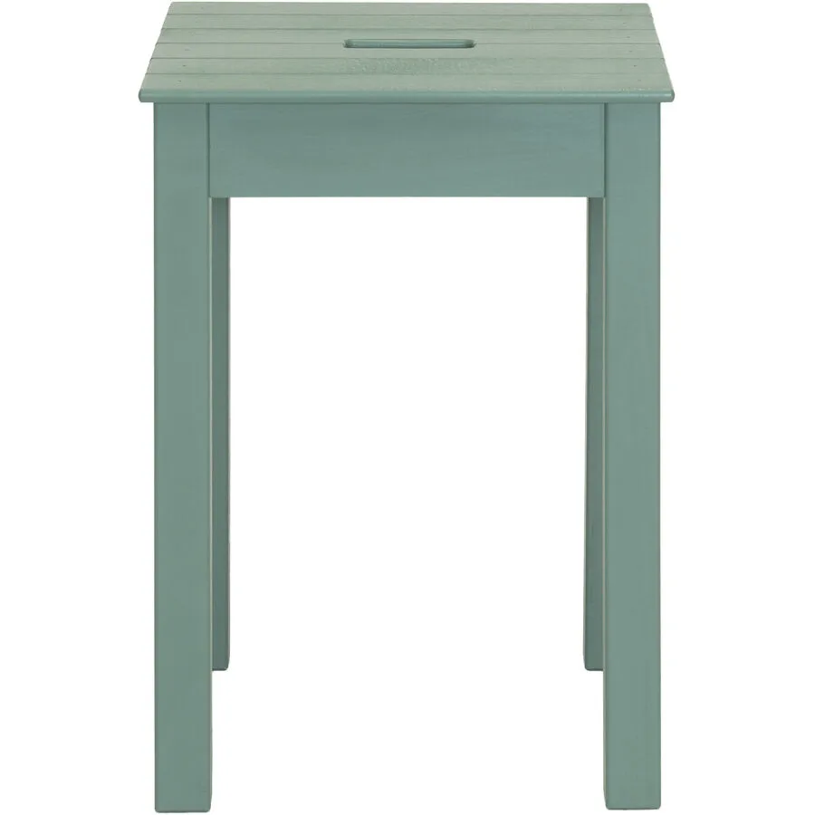 Hocker Lilio dunkelgrün Buche B 32 H 46 cm