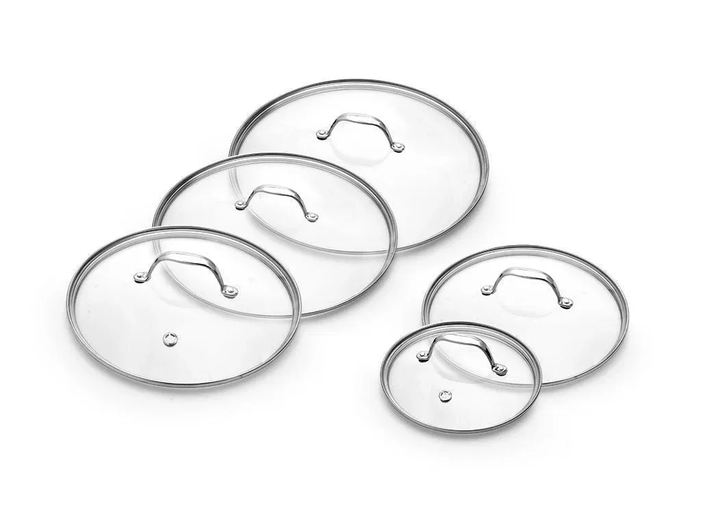 GLASDECKEL-SET 18/24/26/28/30 CM – 5-TEILIG