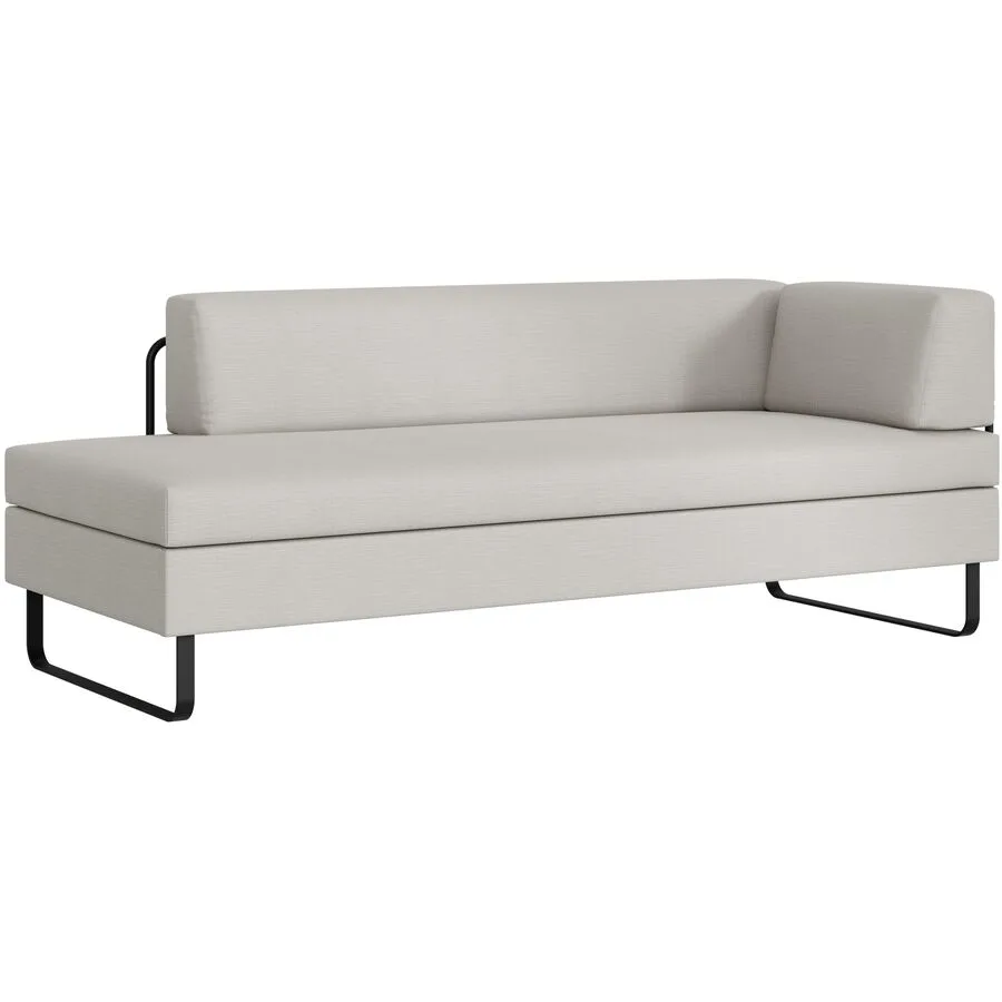 SWISS PLUS Bettsofa Bed for Living Doppio steingrau Stoff B 205 T 165 cm Ausklappbar/Ausziehbar - Möbel Konfigurator: Traummöbel individuell