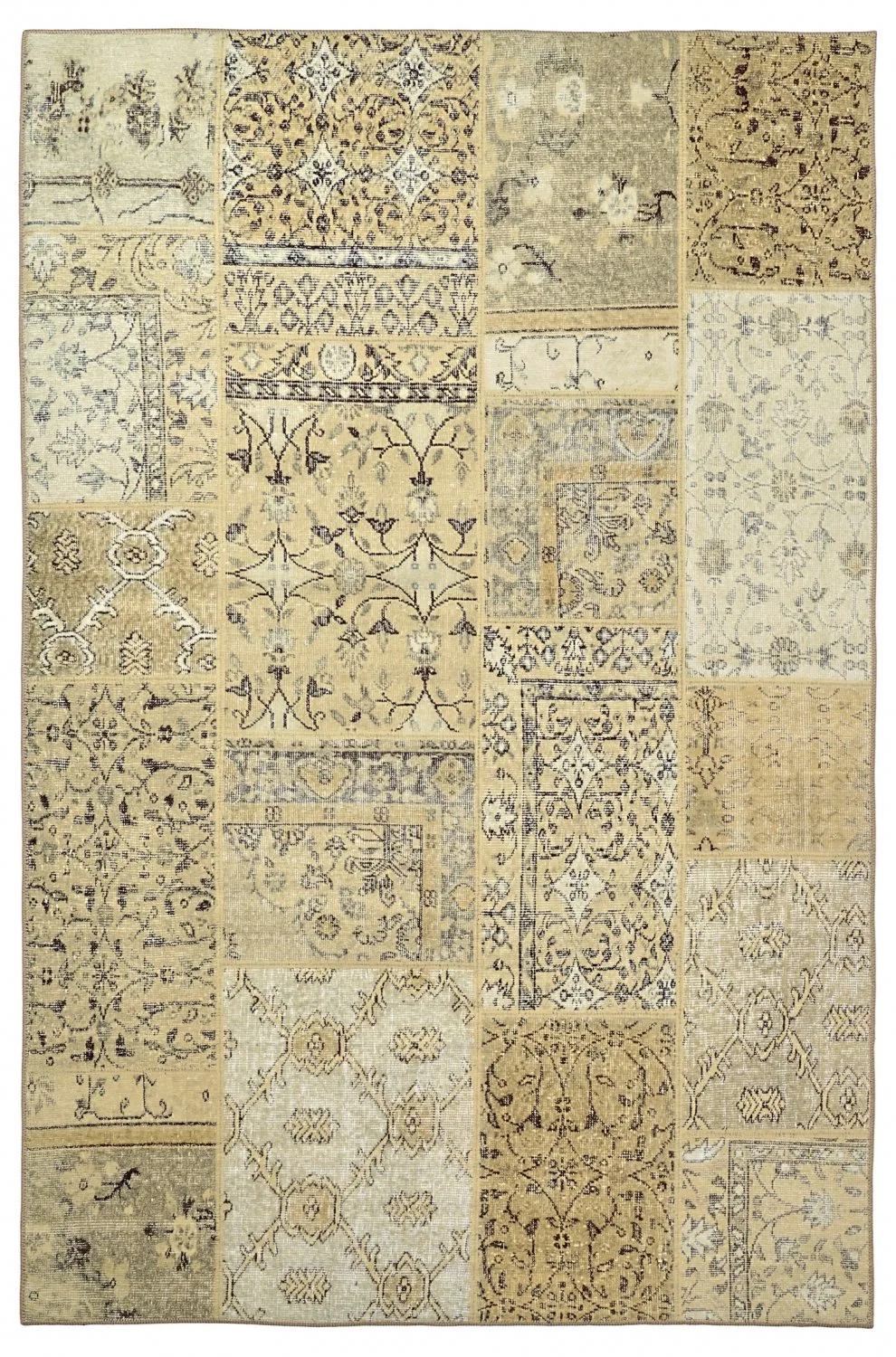 Flatvevd teppe - Myrina (beige) (Størrelse: 230 x 340 cm)