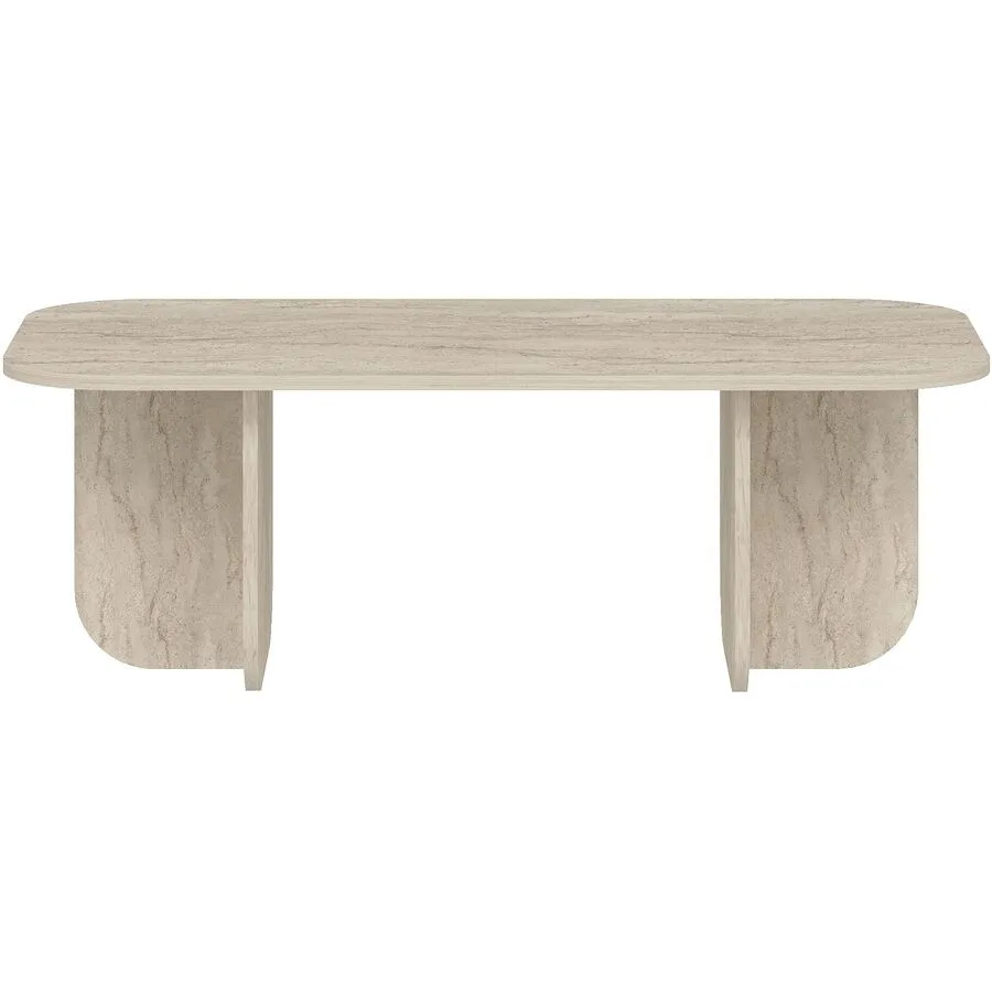 Salontisch Georis Braun/beige marmoriert Holzwerkstoff B 120 cm H 41.4 cm