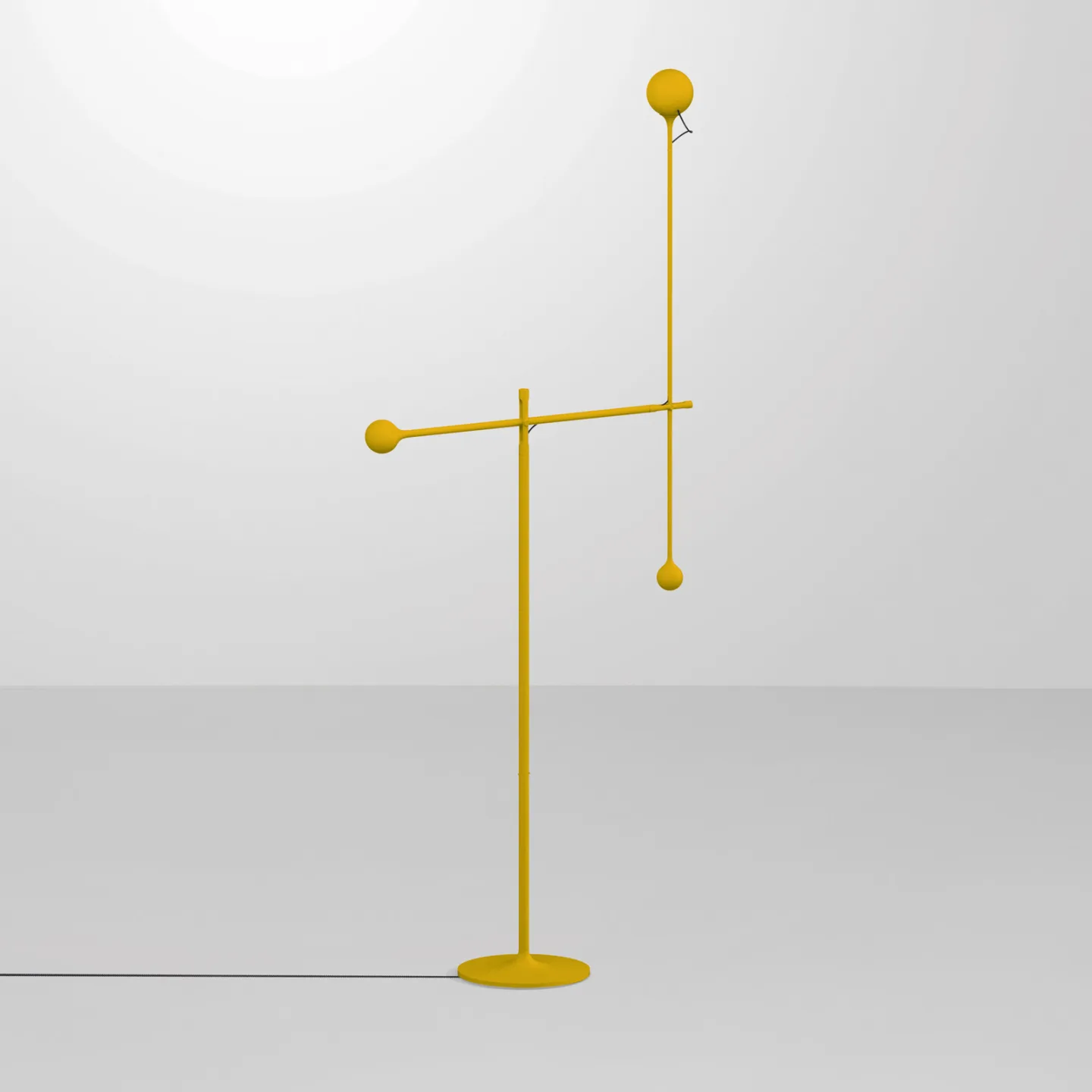 IXA Golvlampa Yellow - Artemide - Vardagsrum - Design - Metall - Med lampskärm