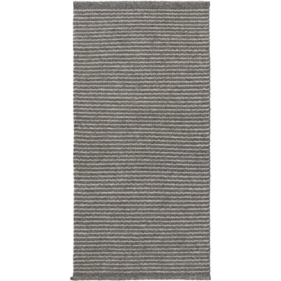 HORREDSMATTAN Teppich Vera grau Streifen Mischgewebe 70 x 150 cm