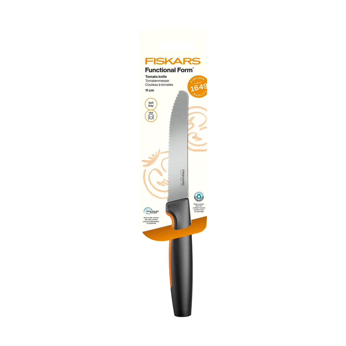 Fiskars Functional Form Tomatenmesser Edelstahl