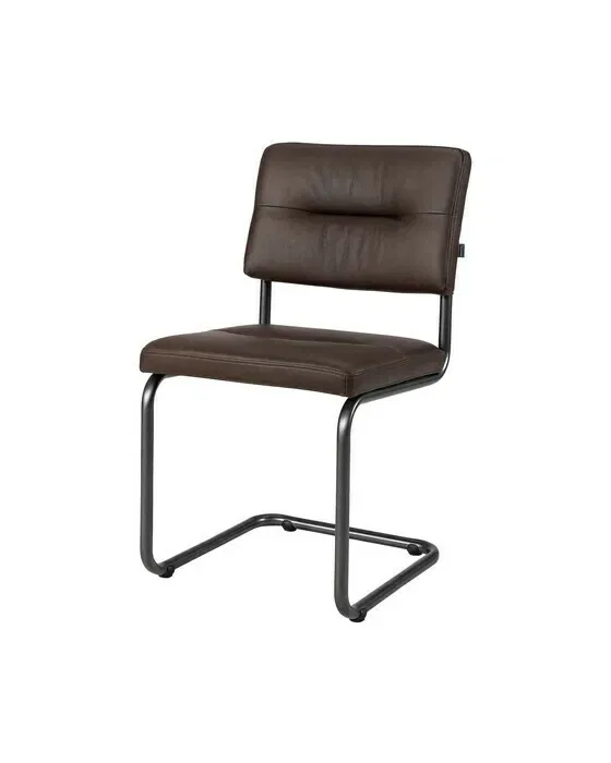 Caspian spisestol læder espresso